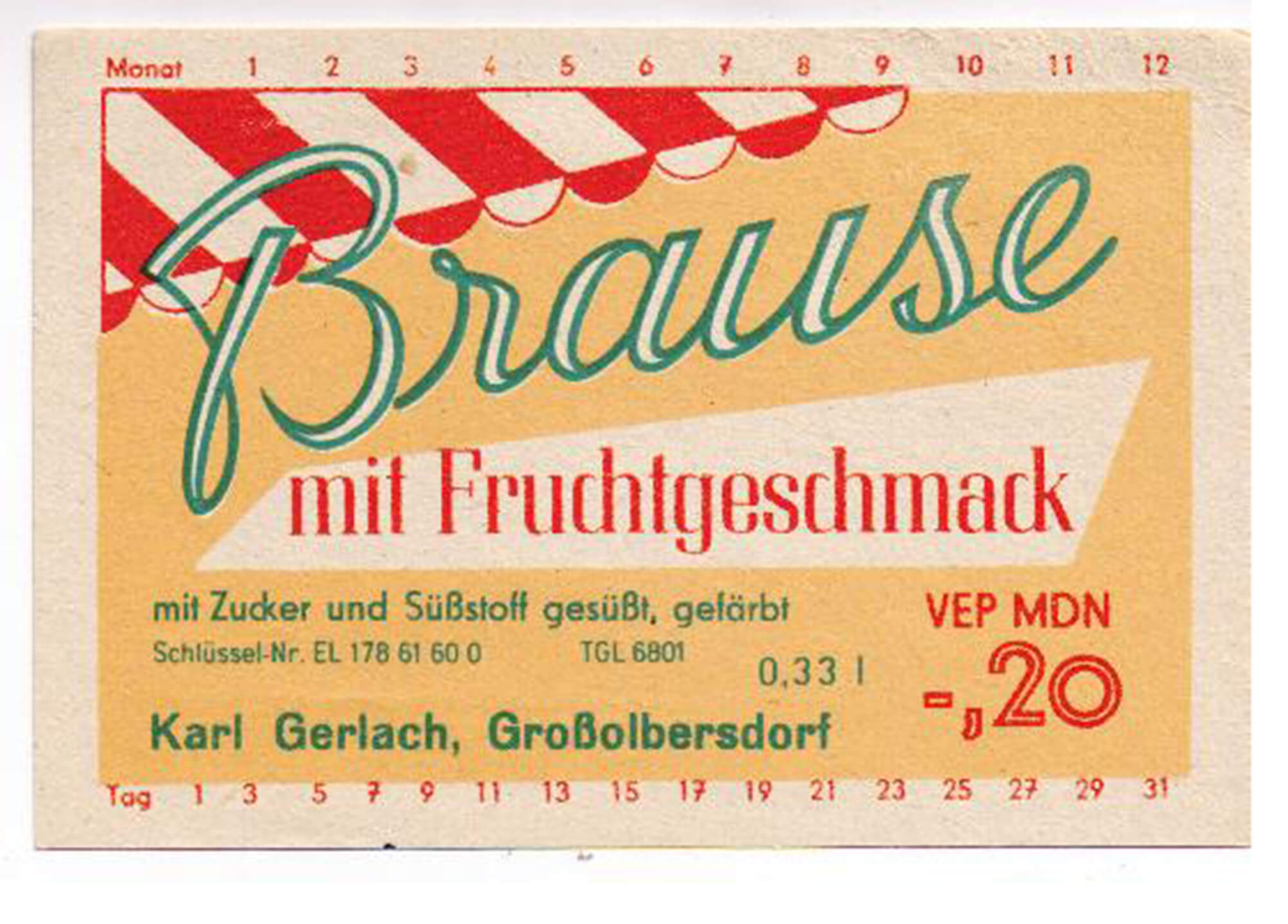 Brause mit Fruchgeschmack