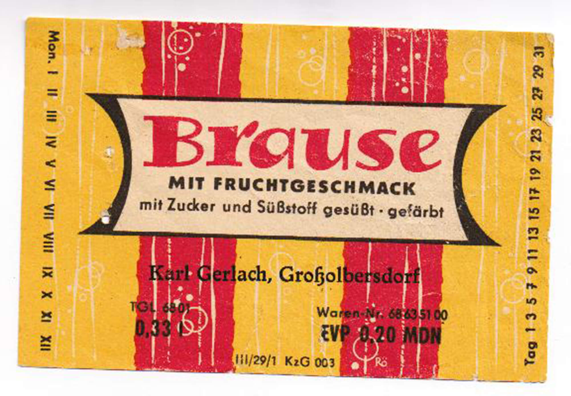 Brause mit Fruchgeschmack