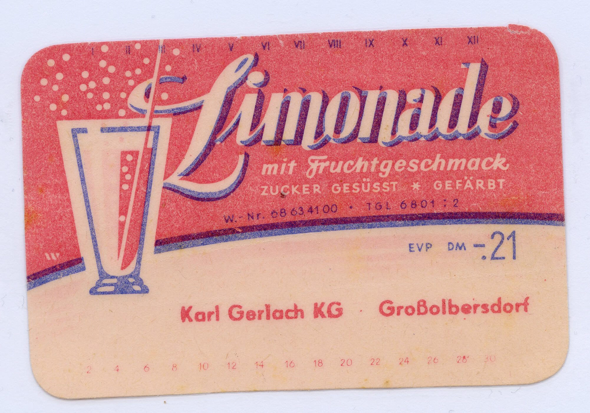 Limonade mit Fruchtgeschmack